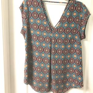 DR2 Nordstrom Short Sleeve Blouse Size M